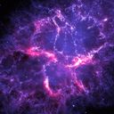 Thumbnail image of Crab Nebula, as Seen by Herschel and Hubble
