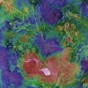 Thumbnail image of Hemispheric View of Venus Centered at the North Pole