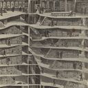 Thumbnail image of A sectional view of the New York Public Library